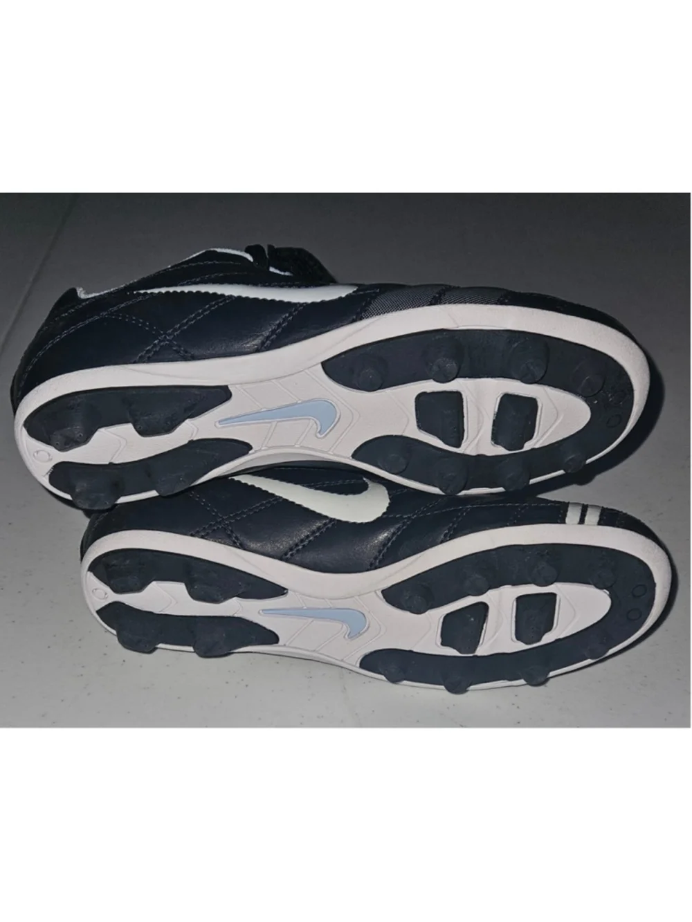 Nike Jr Premier FG-R Soccer Cleats 316223-441 Black Blue Size 2Y BRAND NEW
